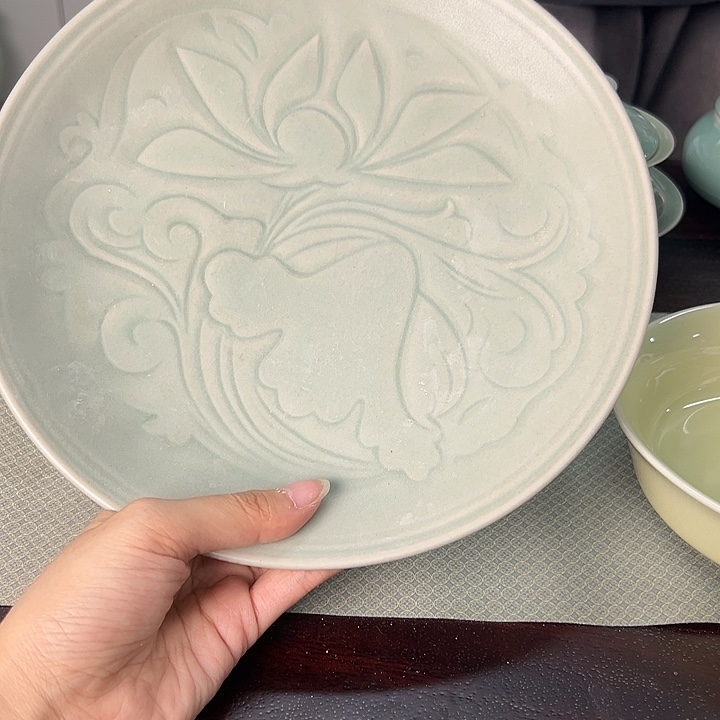 龙泉云间青瓷小米茶器