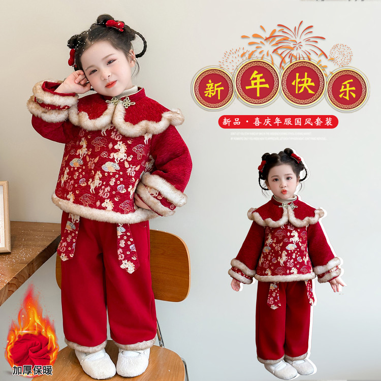 唐装女童中小童潮流四季流行