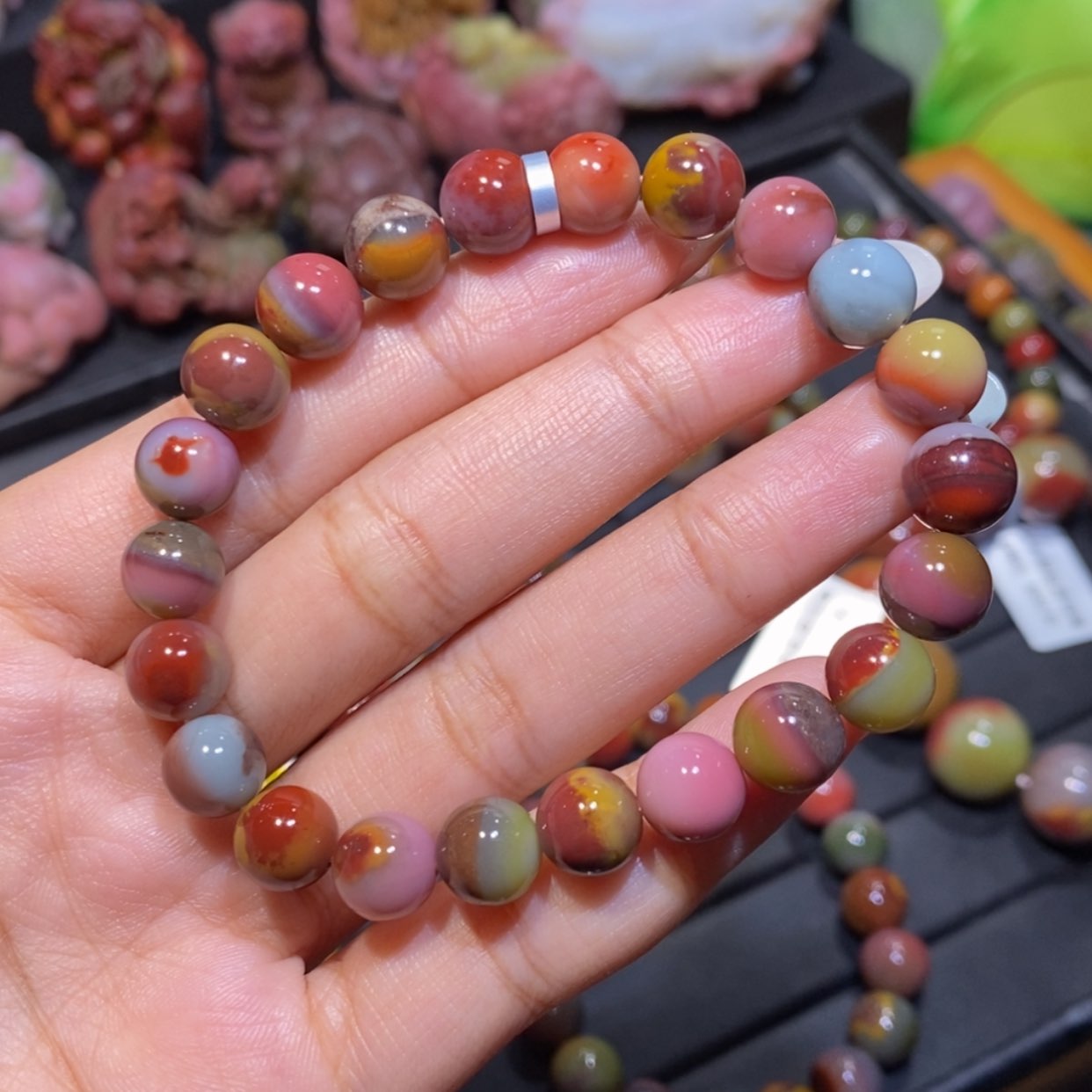 【闪购商品】未镶嵌手链玛瑙/玉髓蓝*盐源玛瑙