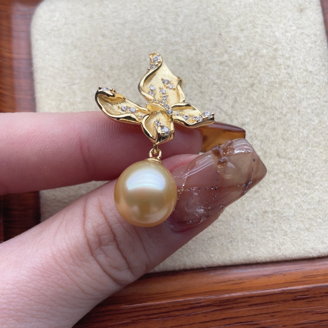 海水珍珠银S925镶嵌颈饰Q60