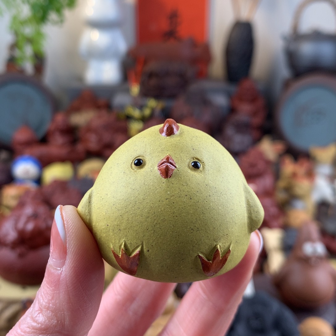 紫砂茶宠可爱小鸡仔