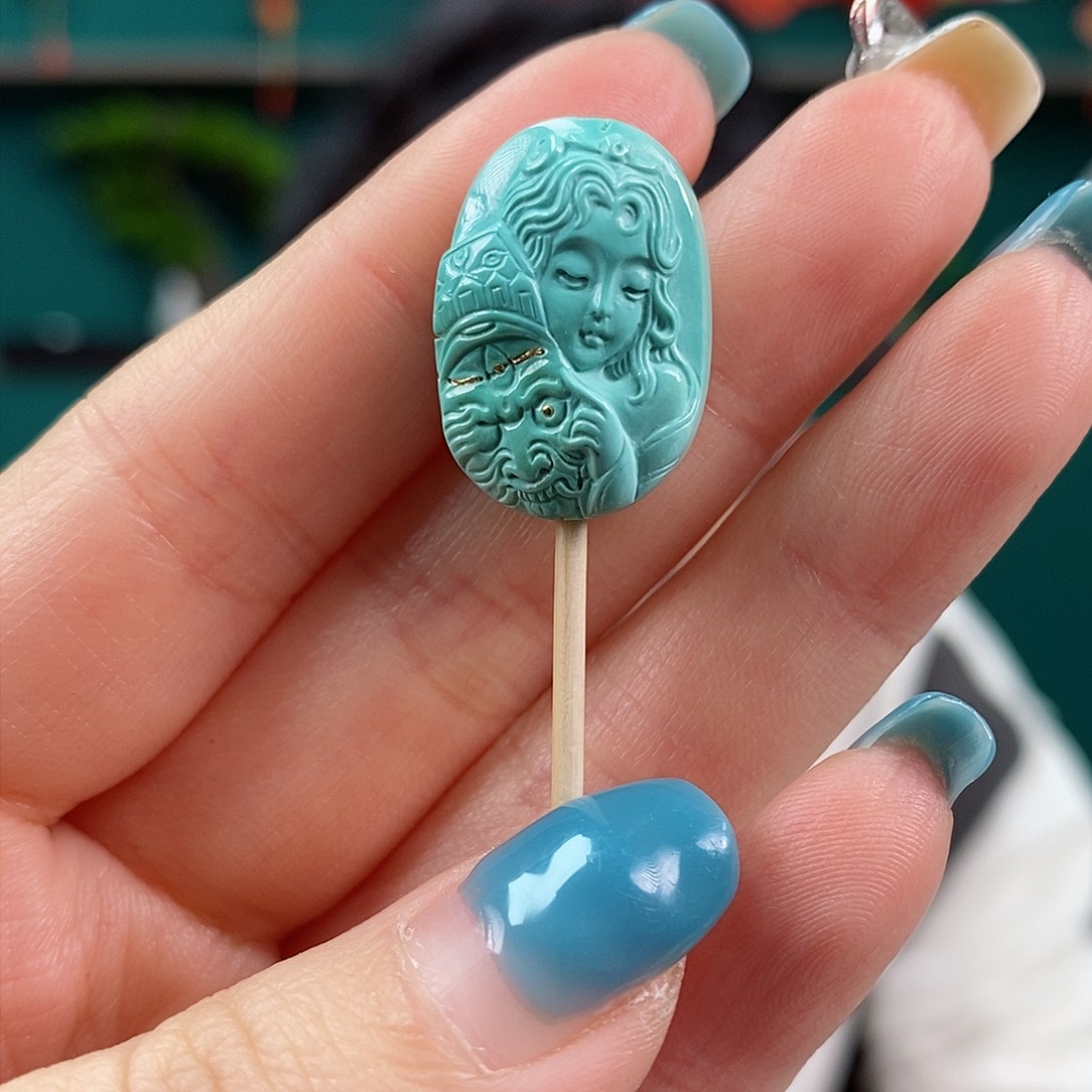 绿松石珠宝奇石未镶嵌