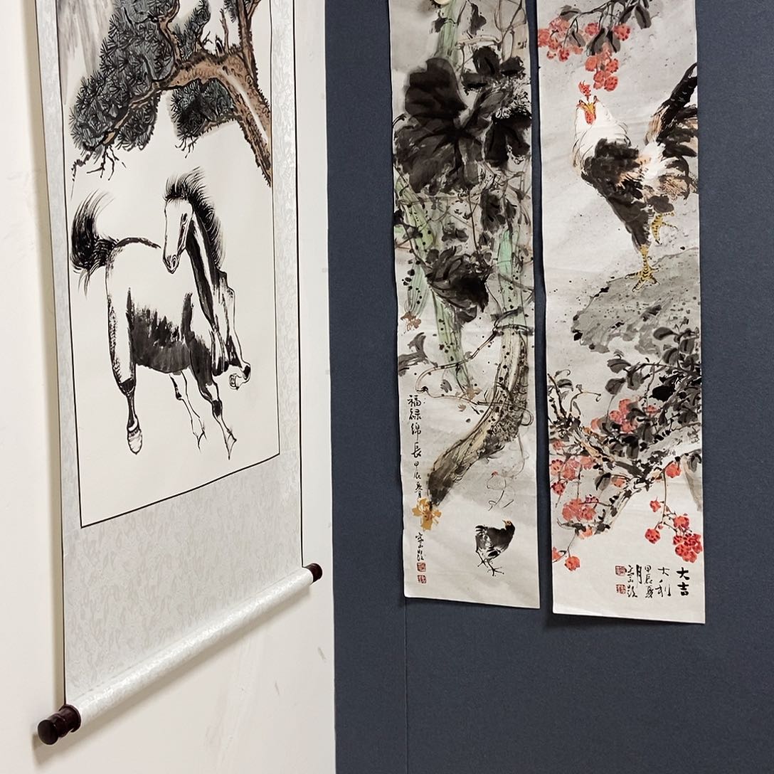 国画寒山老师作品22×96