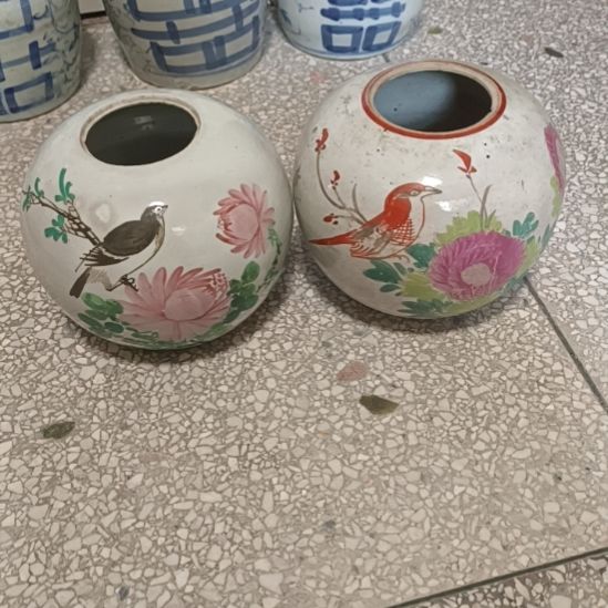 摆件陶粉彩陶瓷摆件粉彩陶瓷摆件粉彩花鸟