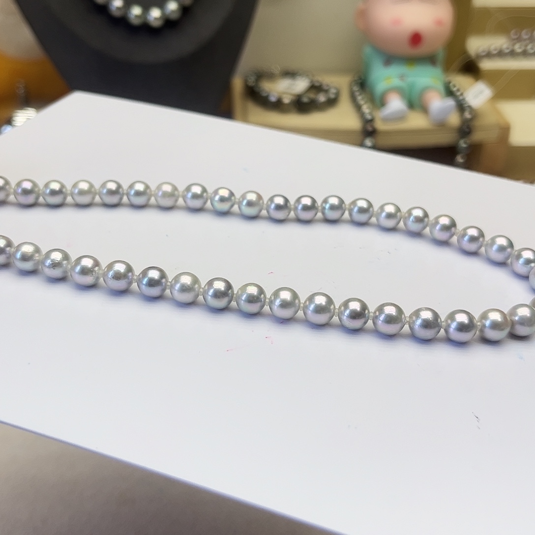 海水珍珠银S925镶嵌颈饰