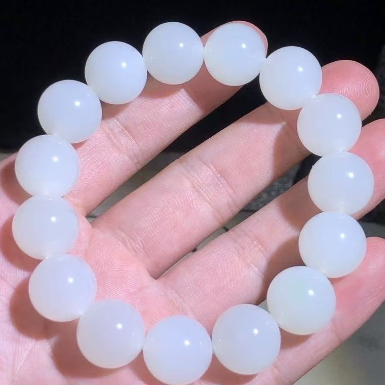 山料一级白米达手串卡14mm    L004