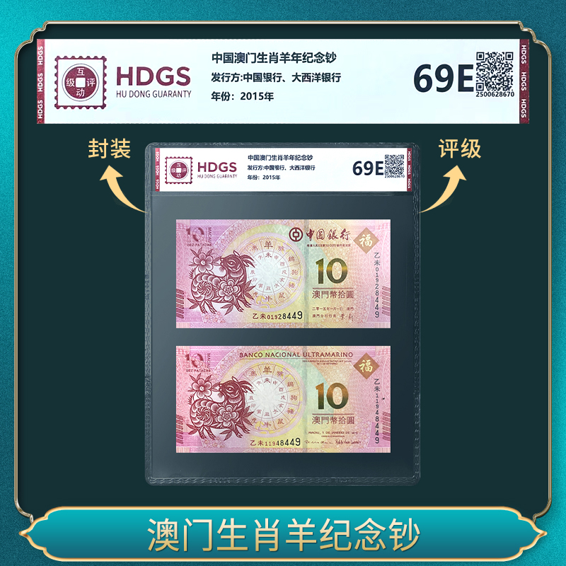 澳门生肖羊纪念钞