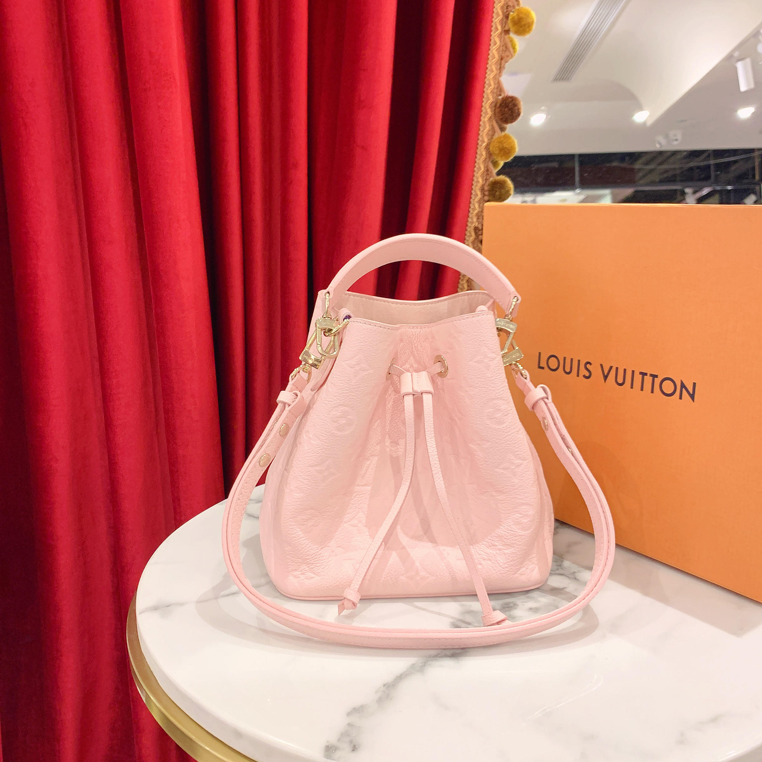 95新 LouisVuitton/路易威登 GGS新款水桶bb单肩包芯片款65550408