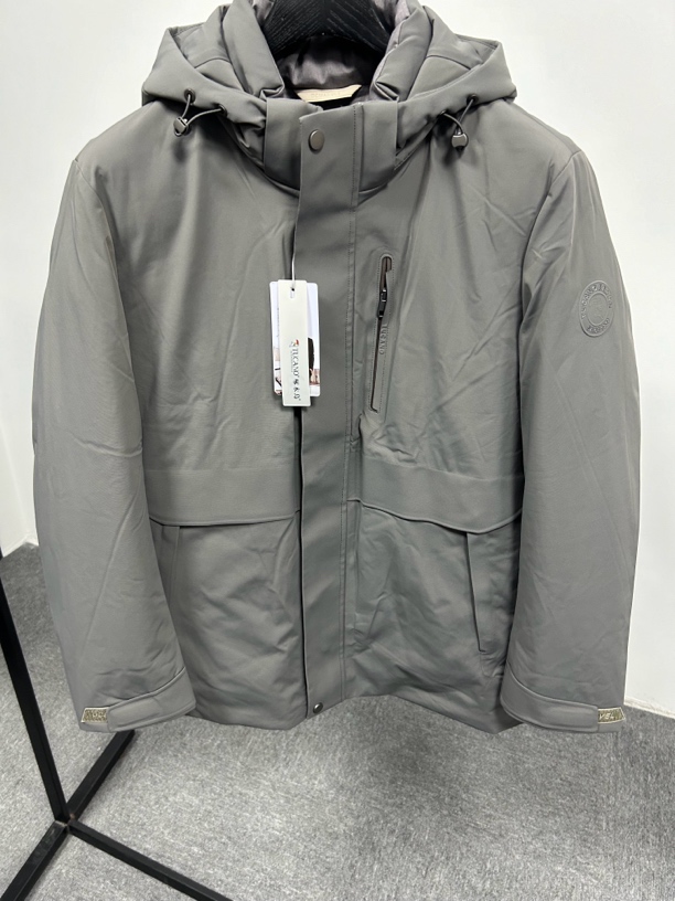 羽绒服可脱卸领保暖加厚男士户外短款男款可脱卸鹅绒兔毛鹅绒服