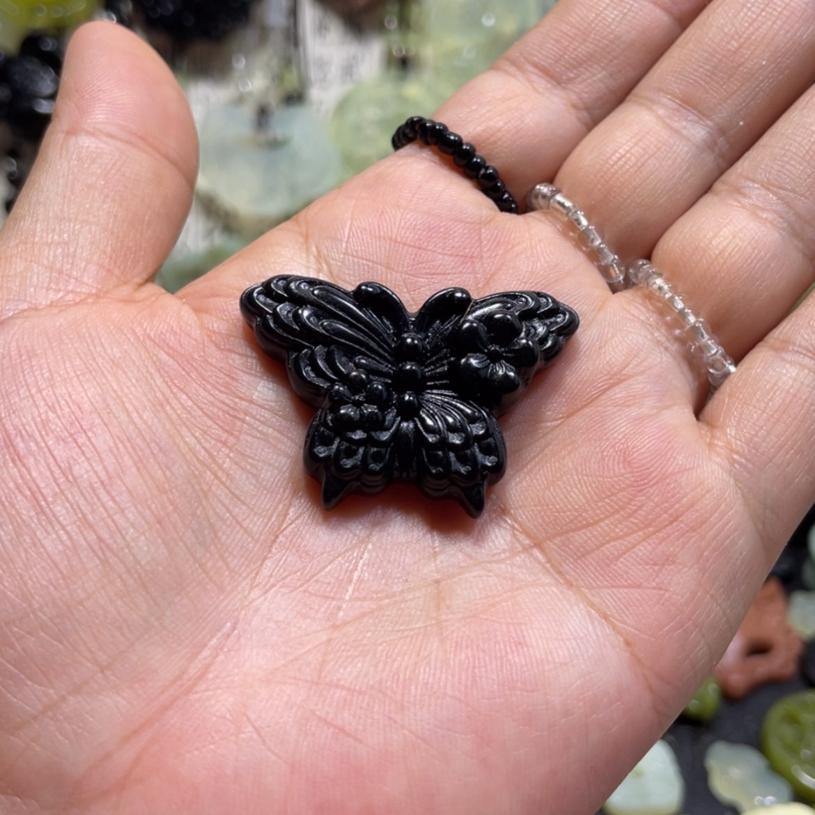 【闪购商品】岫玉未镶嵌颈饰心**知37吊坠