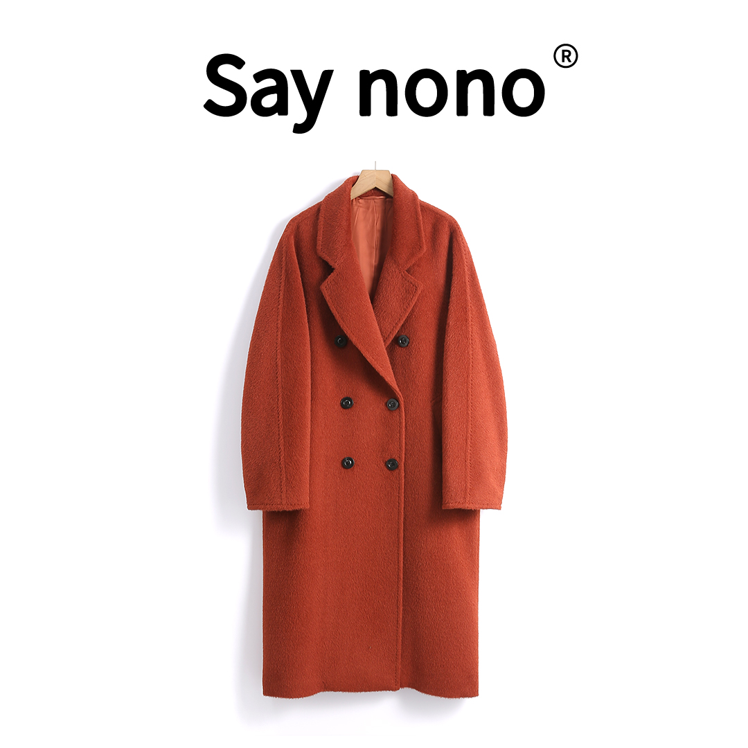 懒猫nono│Saynono 汢耳其御用尊享进口羊驼毛大衣/JNY246085