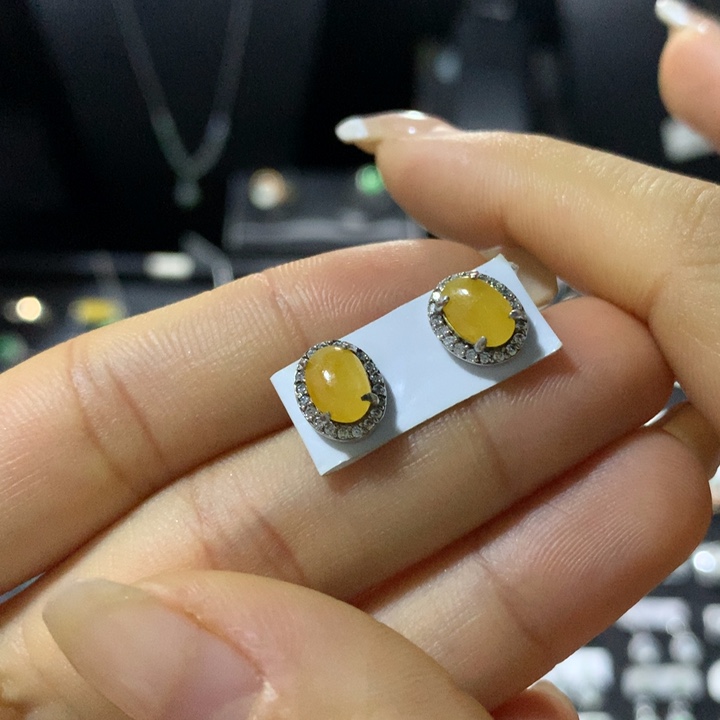 翡翠银S925镶嵌戒指