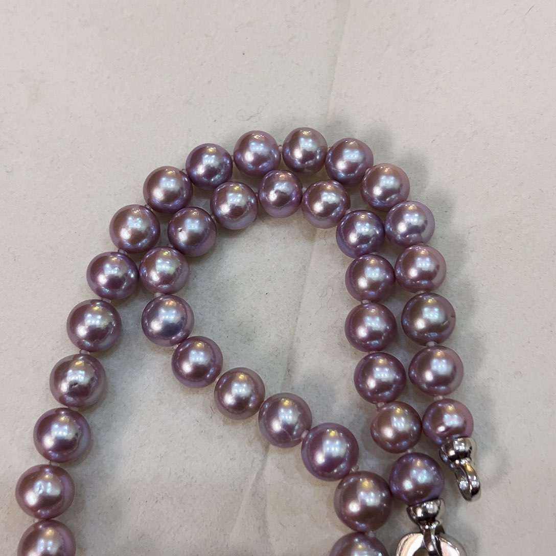 淡水珍珠颈饰银S925镶嵌