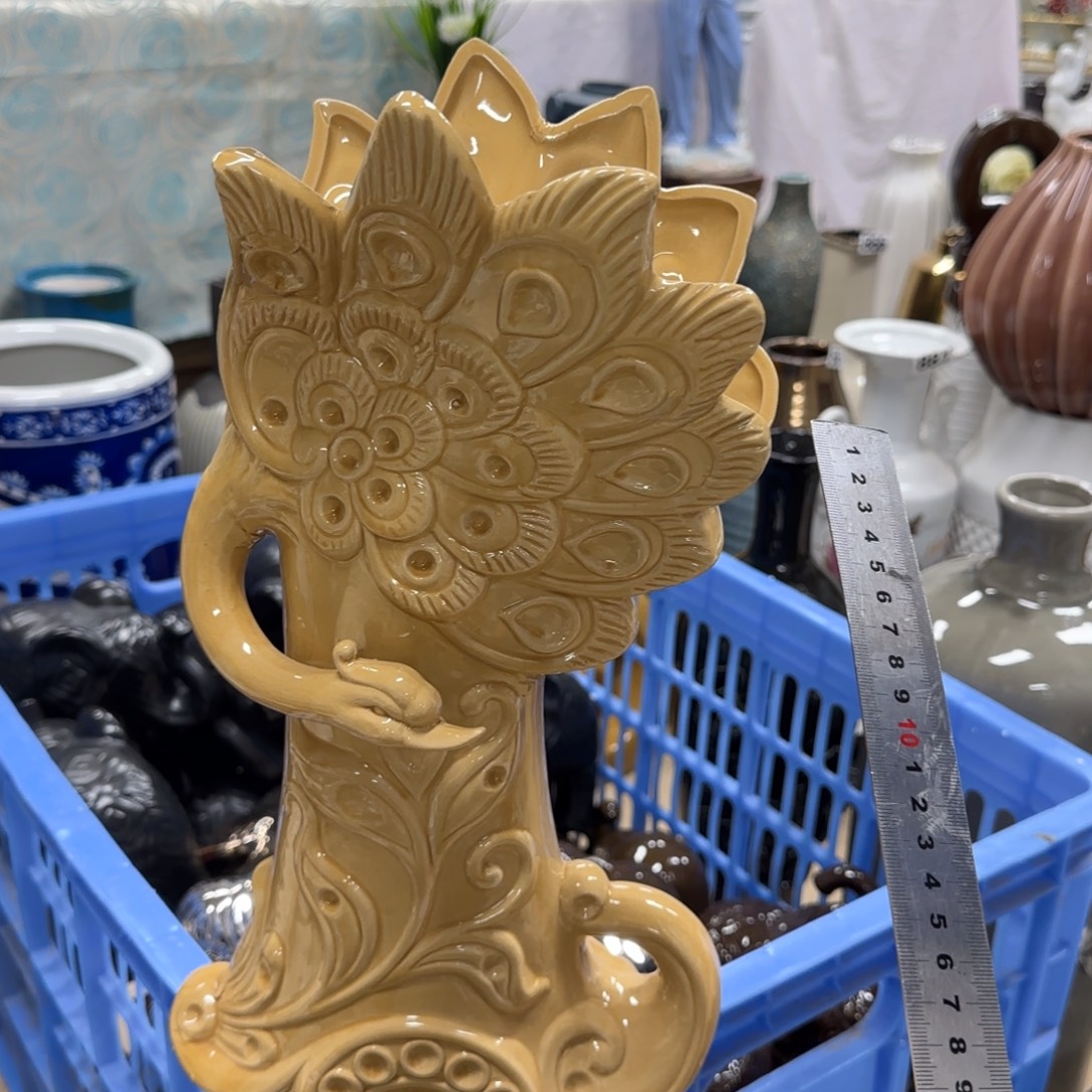 瓷片陶瓷工艺花瓶摆件