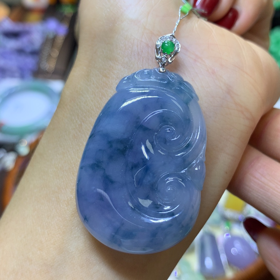 【闪购商品】翡翠颈饰18K金镶嵌翡翠