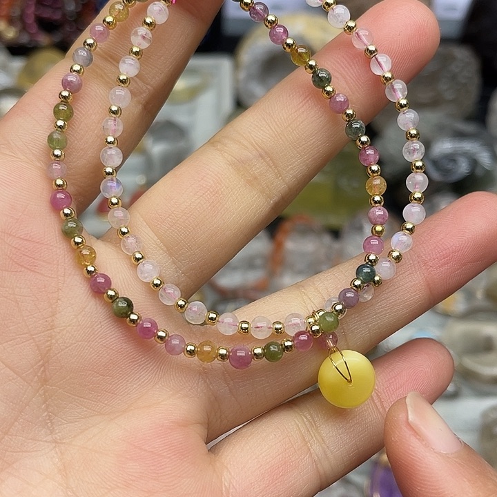 碧玺手链合金定制