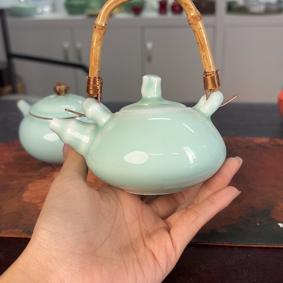 龙泉云间青瓷小米茶器