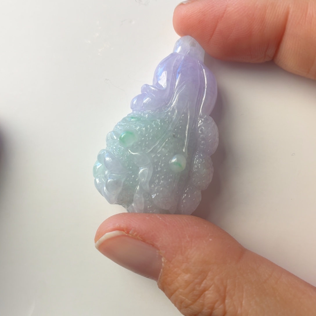 翡翠未镶嵌颈饰天然