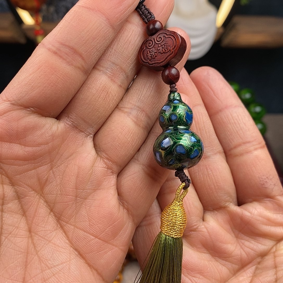 大漆工艺品吊坠大漆珠葫芦