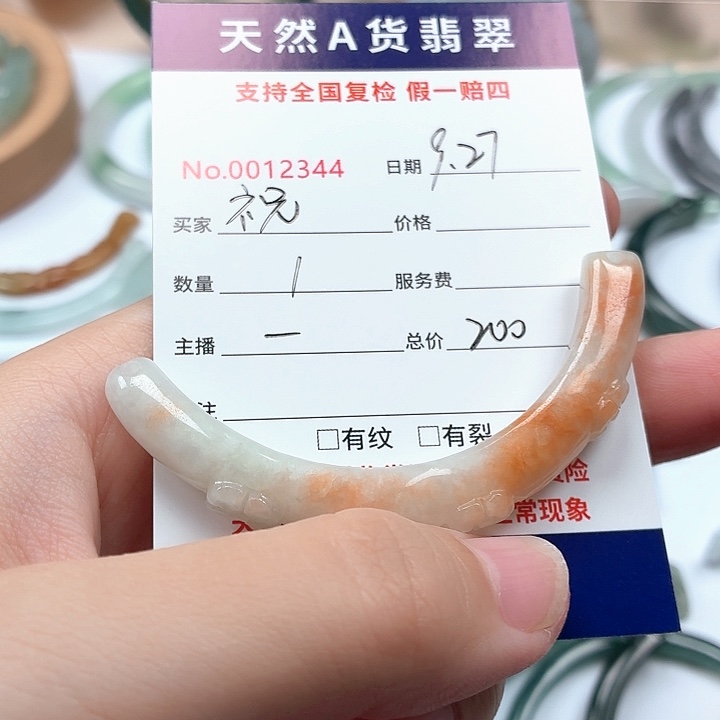 祝****翡翠未镶嵌颈饰111