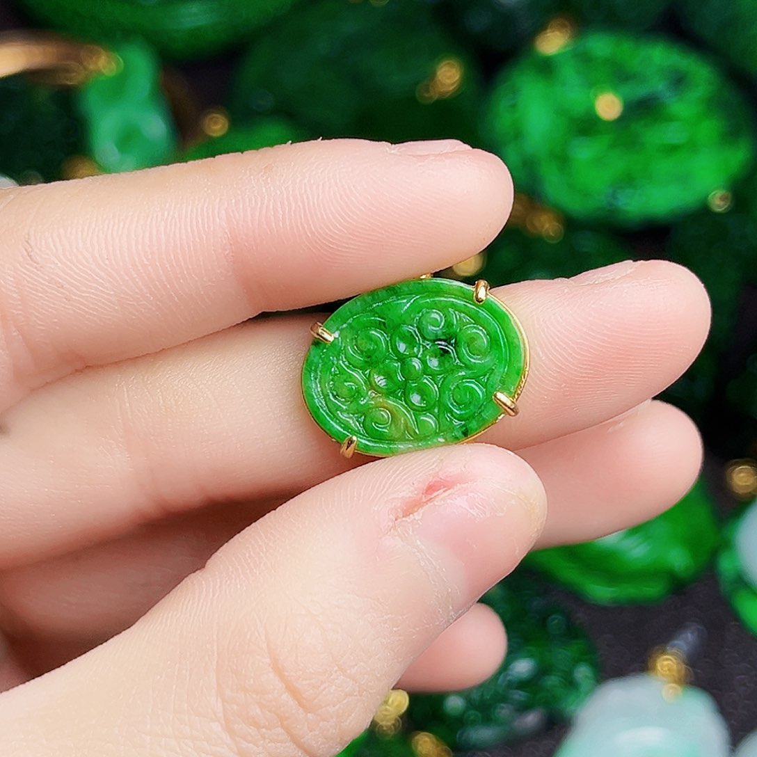 颈饰银S925镶嵌翡翠多样性