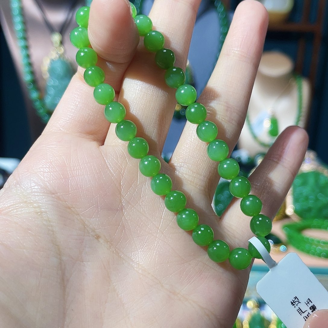 和田玉（碧玉）手串未镶嵌