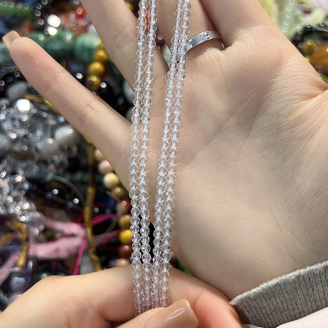 玛瑙/玉髓未镶嵌珠宝半成品白水卡3两条