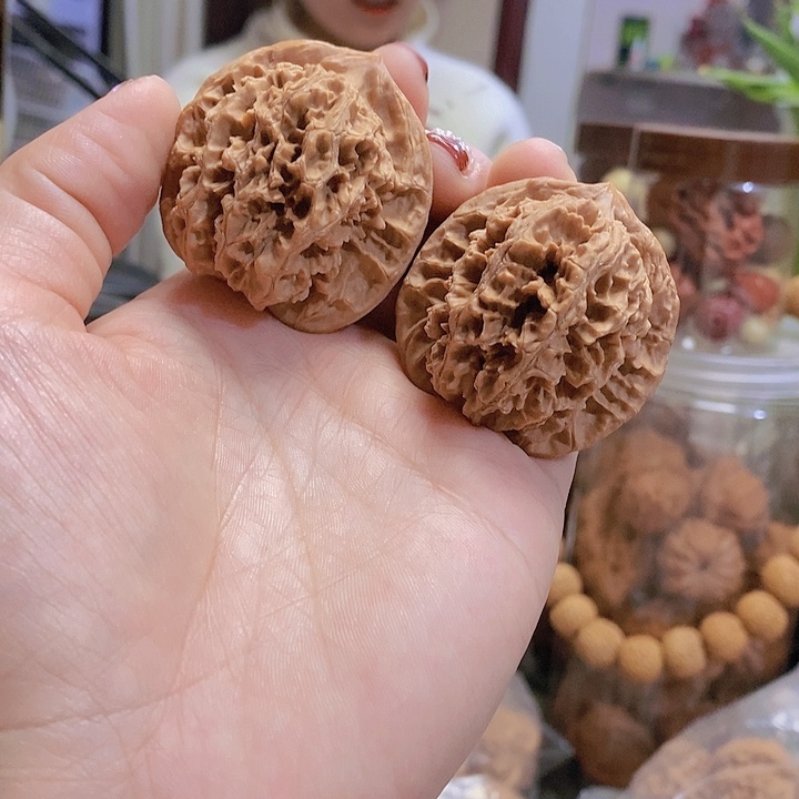 【闪购商品】文玩核桃把件43中国大花