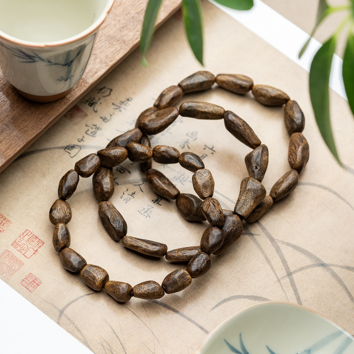 沉香沉香惠安软丝沉香沉水随形单圈手串（多样性发其一）