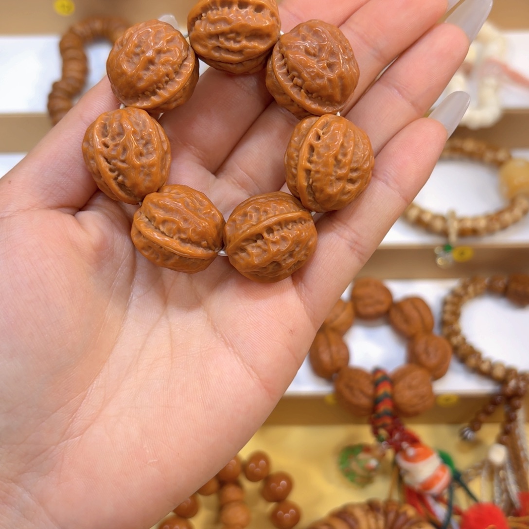 手串星月菩提核桃素圈