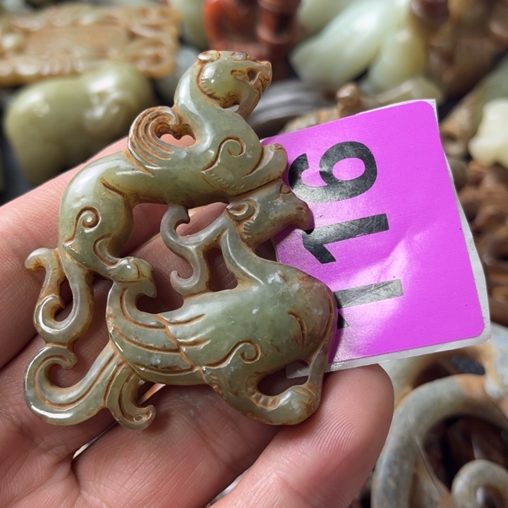 和田玉颈饰未镶嵌枕***秋