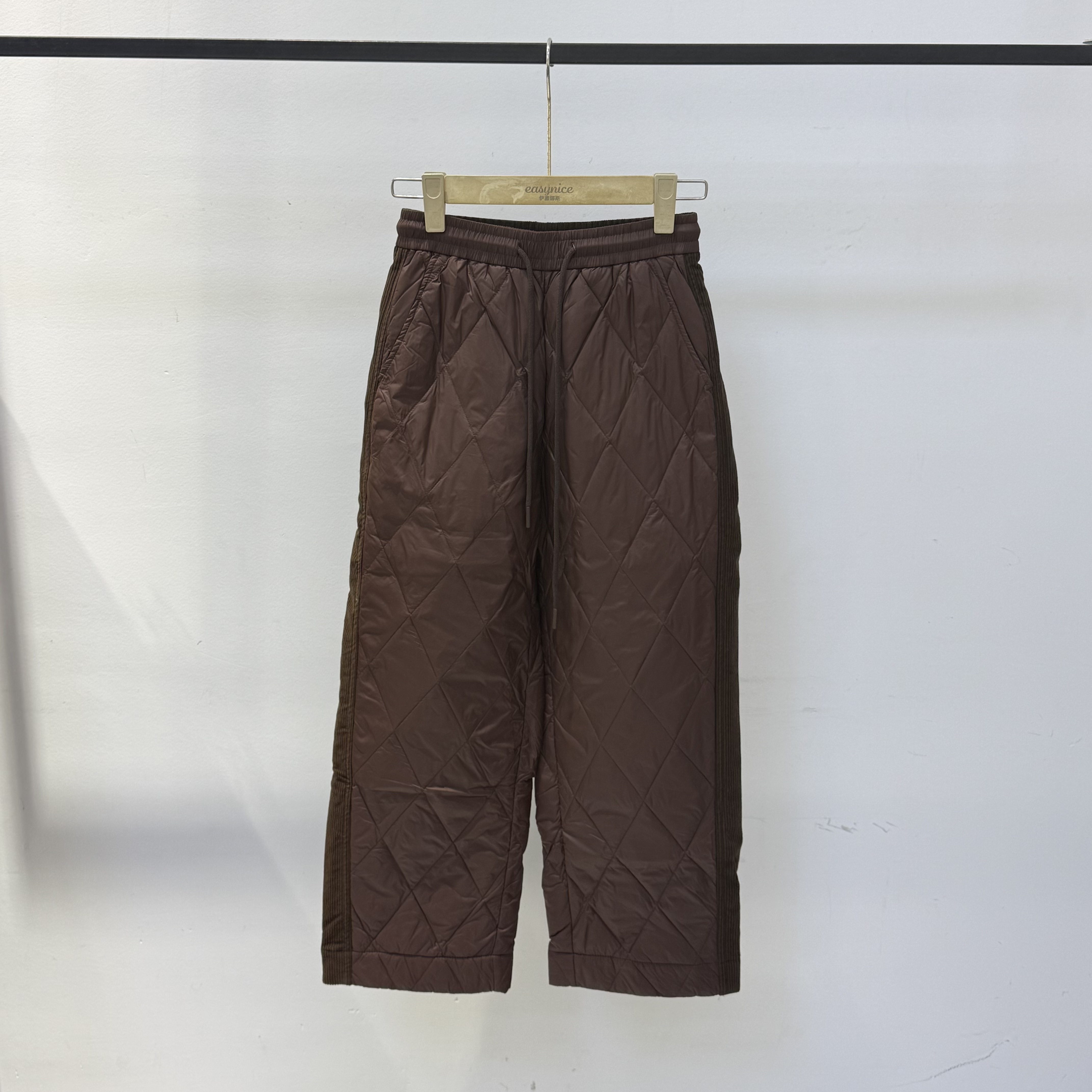 【鹅绒裤】秋冬休闲百搭显瘦松紧腰直筒阔腿裤 YL-808958