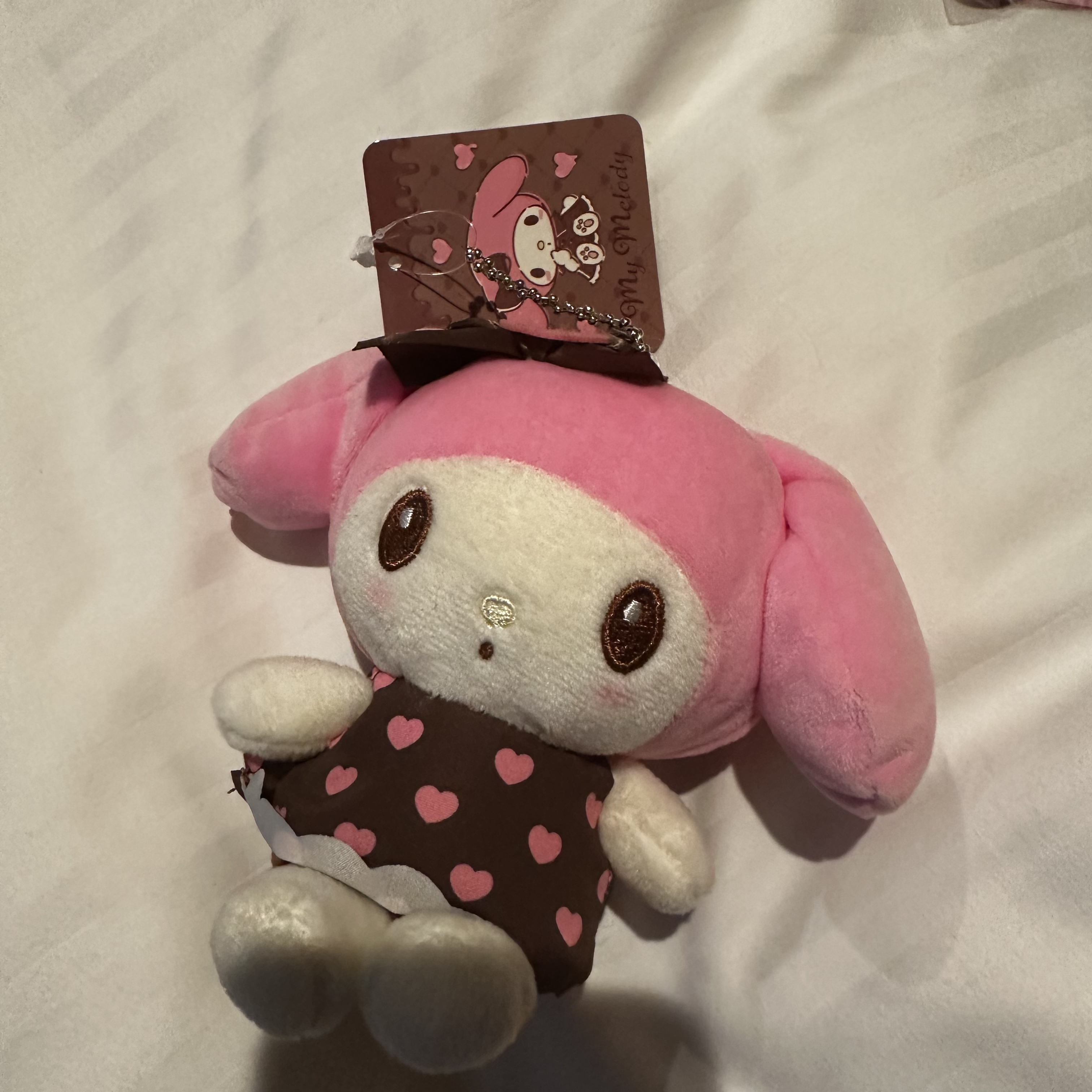 【京都限定】HelloKitty 黑巧甜心美乐蒂钥匙扣玩偶