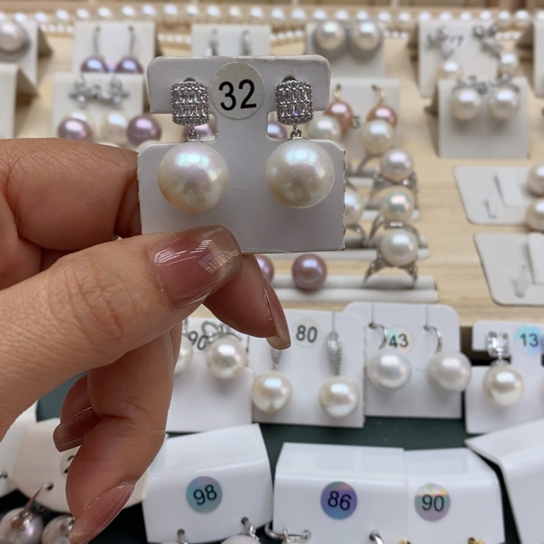 银S925镶嵌颈饰淡水珍珠