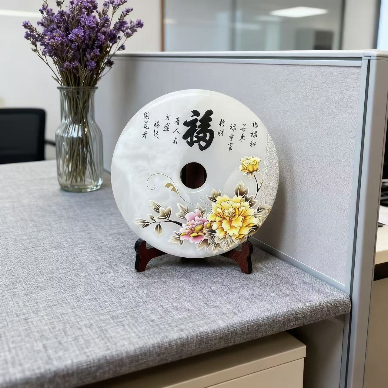 【福气到家平安扣】居家客厅玄关办公室摆件（长宽20cm）