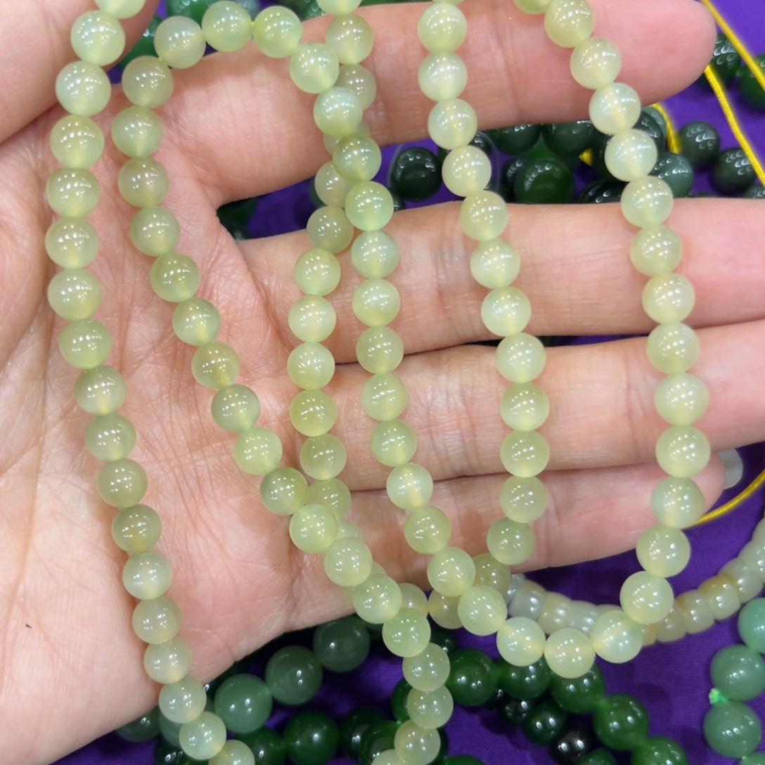 和田玉未镶嵌手链