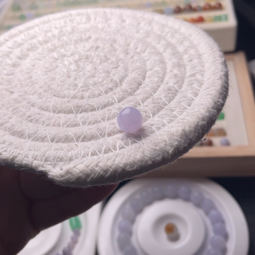 未镶嵌手链翡翠卡8.5紫珠