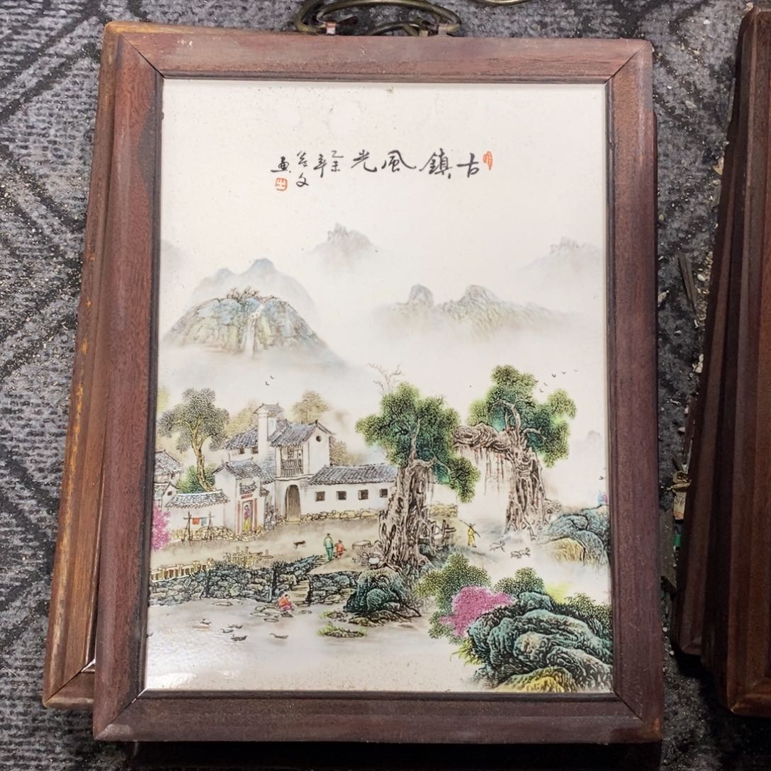 瓷37*28 景德镇瓷板画柴窑烧制