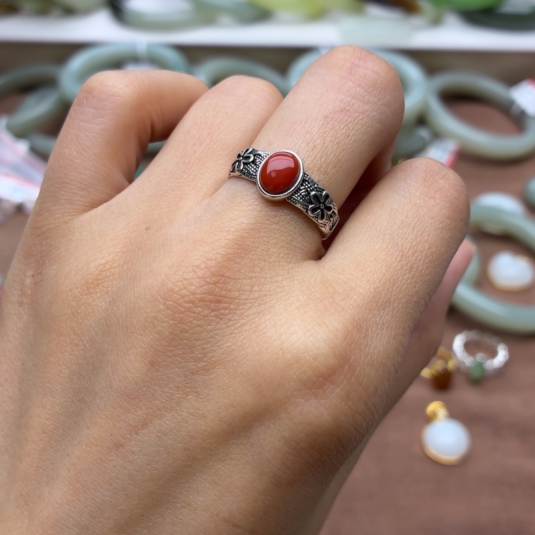 和田玉银S925镶嵌手串