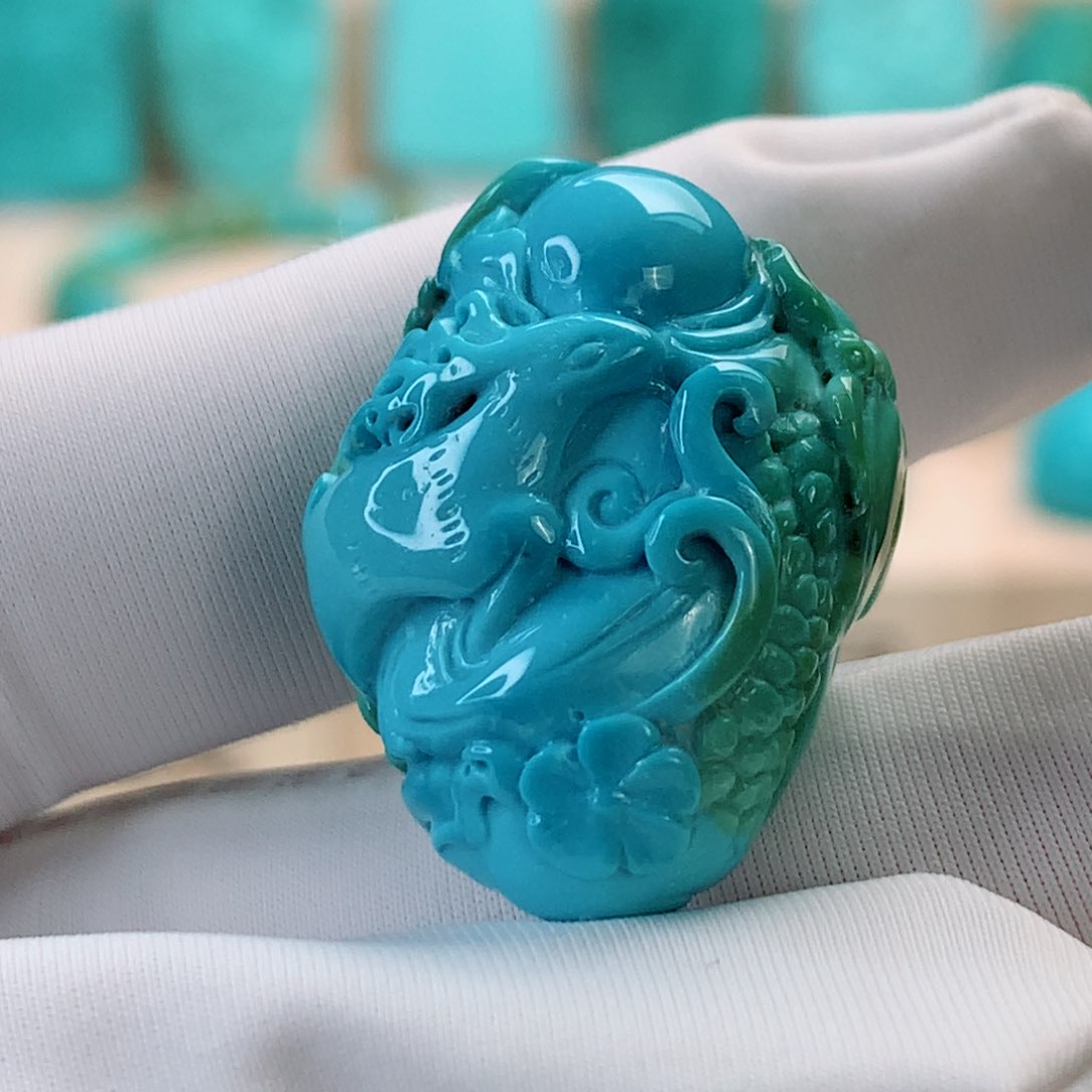 绿松石挂件未镶嵌