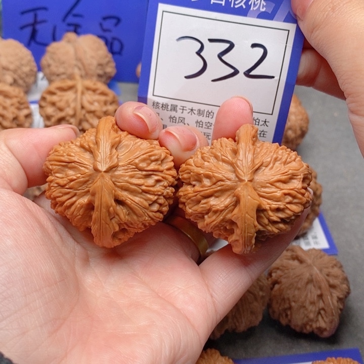 把件桃核40白狮子332