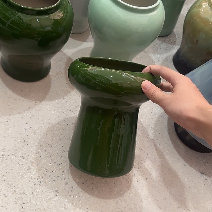 白泥花盆微瑕无孔