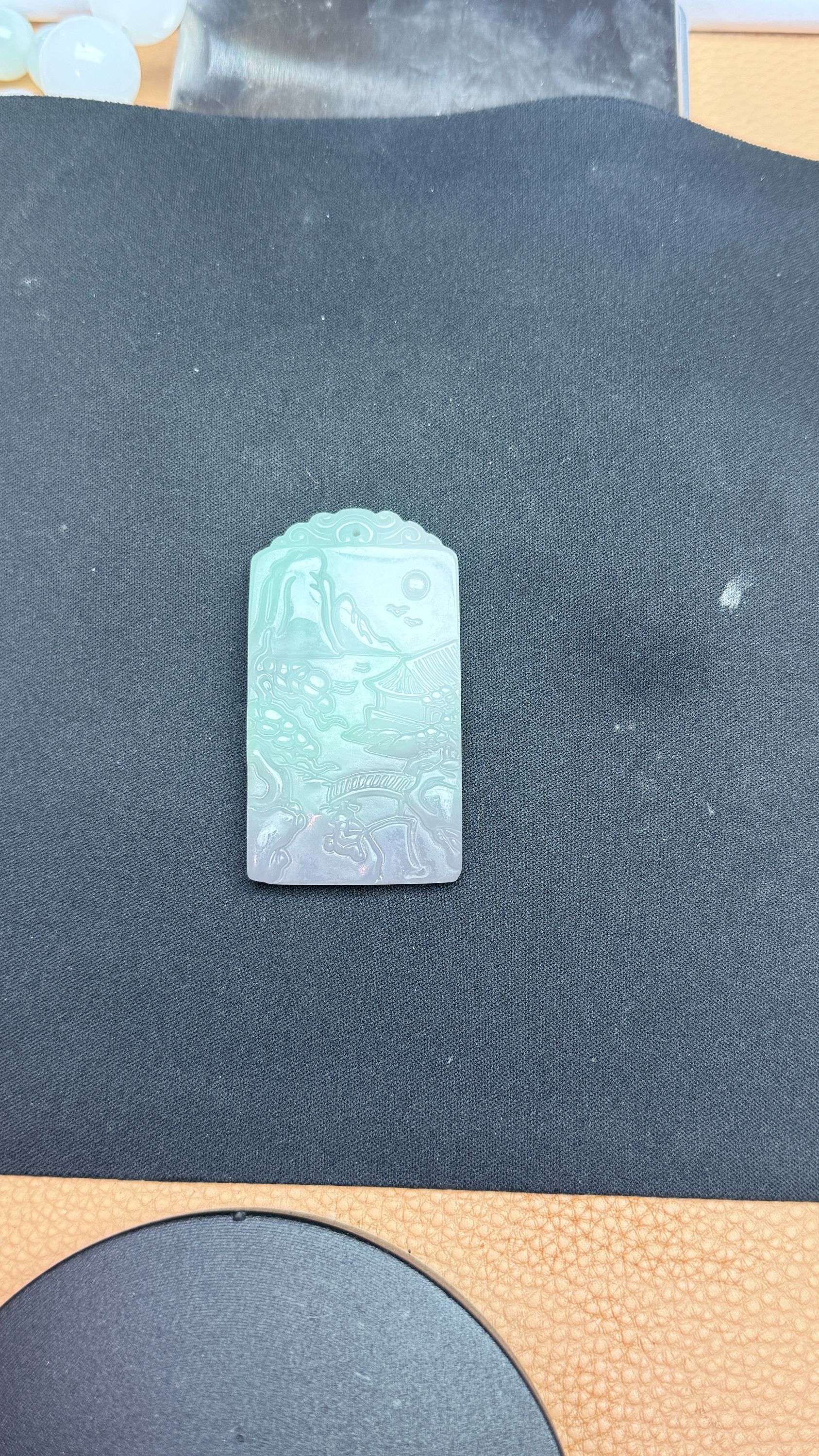 晕染山水吊坠所见即所得