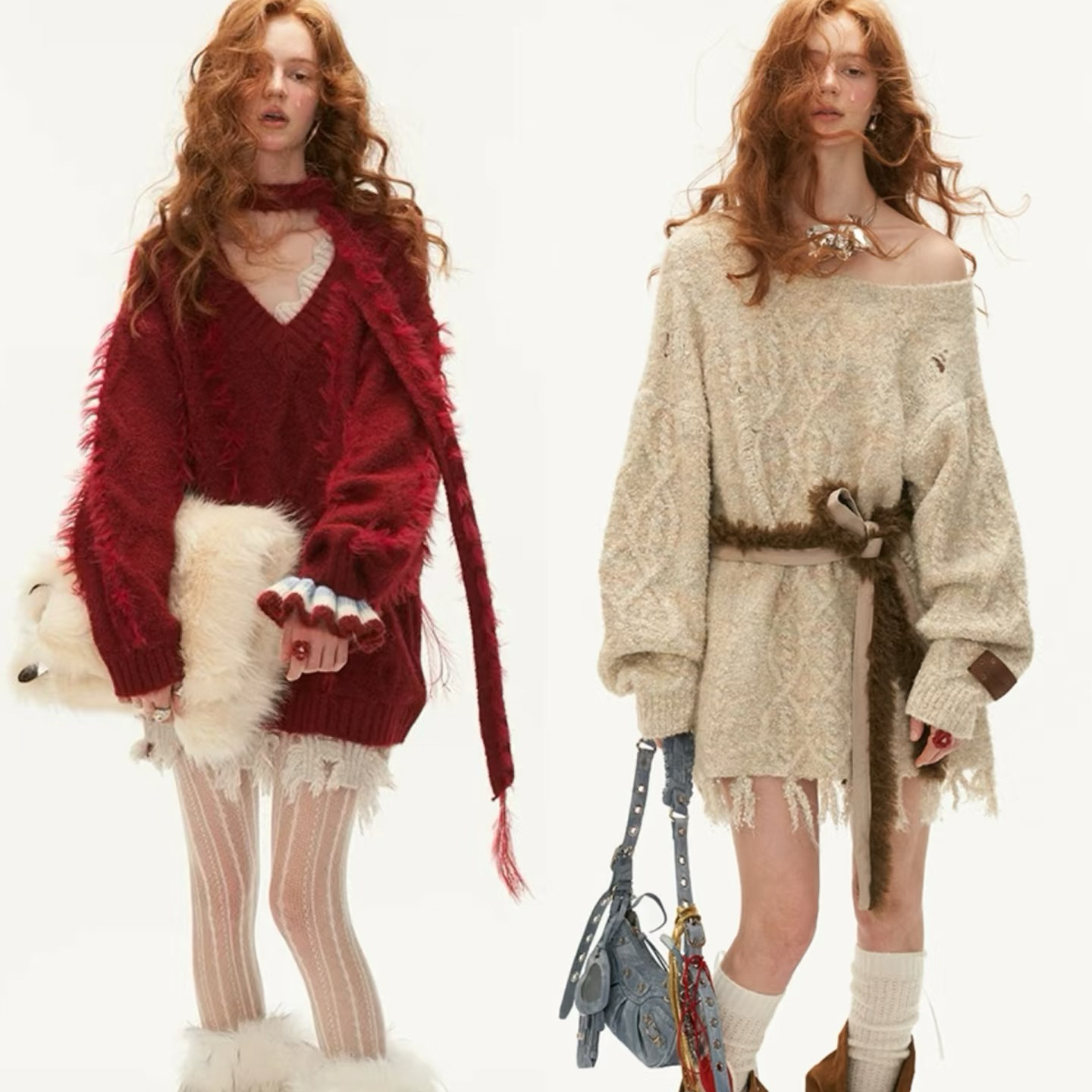 【鹿大仙女】199-299轻奢孤品尾货女装集合 默认微瑕介意勿拍