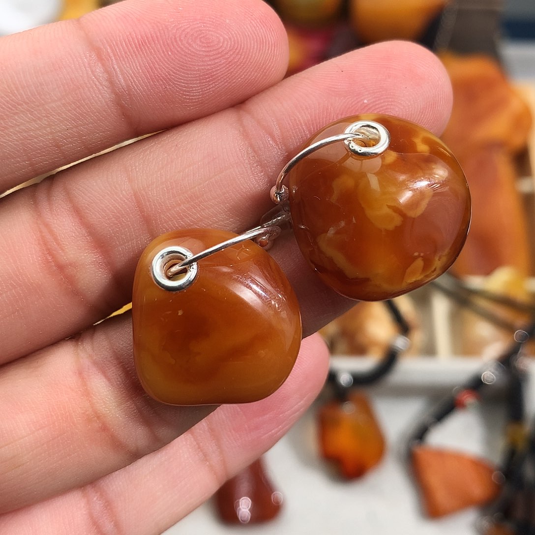 蜜蜡裸石未镶嵌我