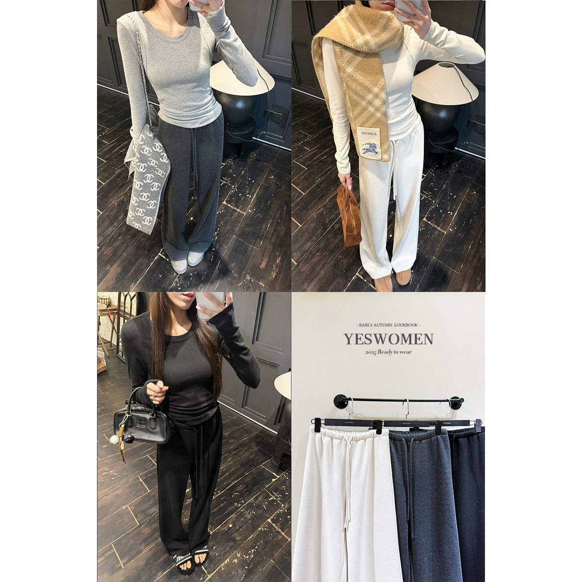 YESWOMEN【DA】加绒云感羊毛裤·冬季三色直筒休闲裤柔绒裤DYC0253