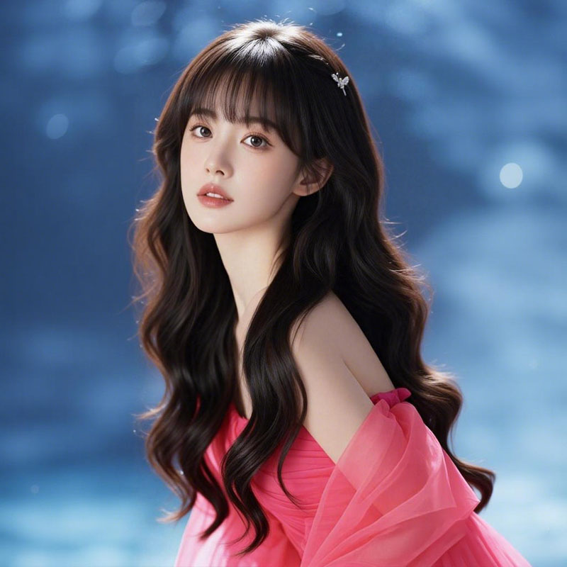 设计高定款长卷发假发女隐形发际线轻薄透气仿真头皮递针手织头套