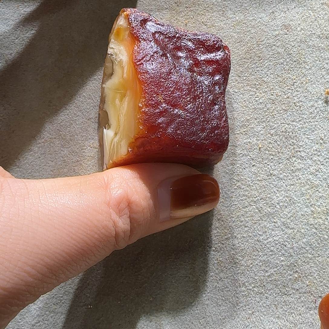 镜***月定制琥珀未镶嵌定制