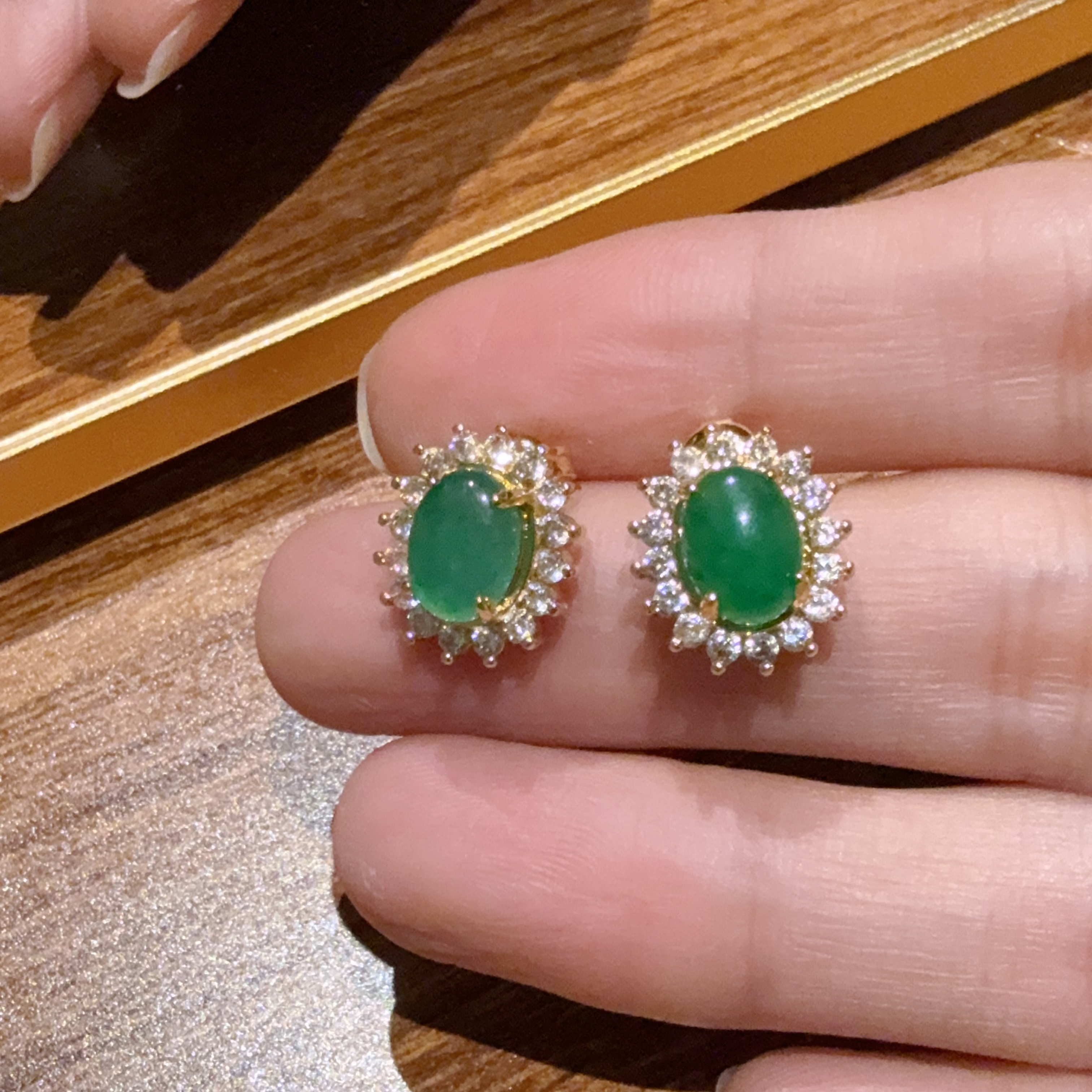 H121 精美珠宝耳饰尺寸13*10mm