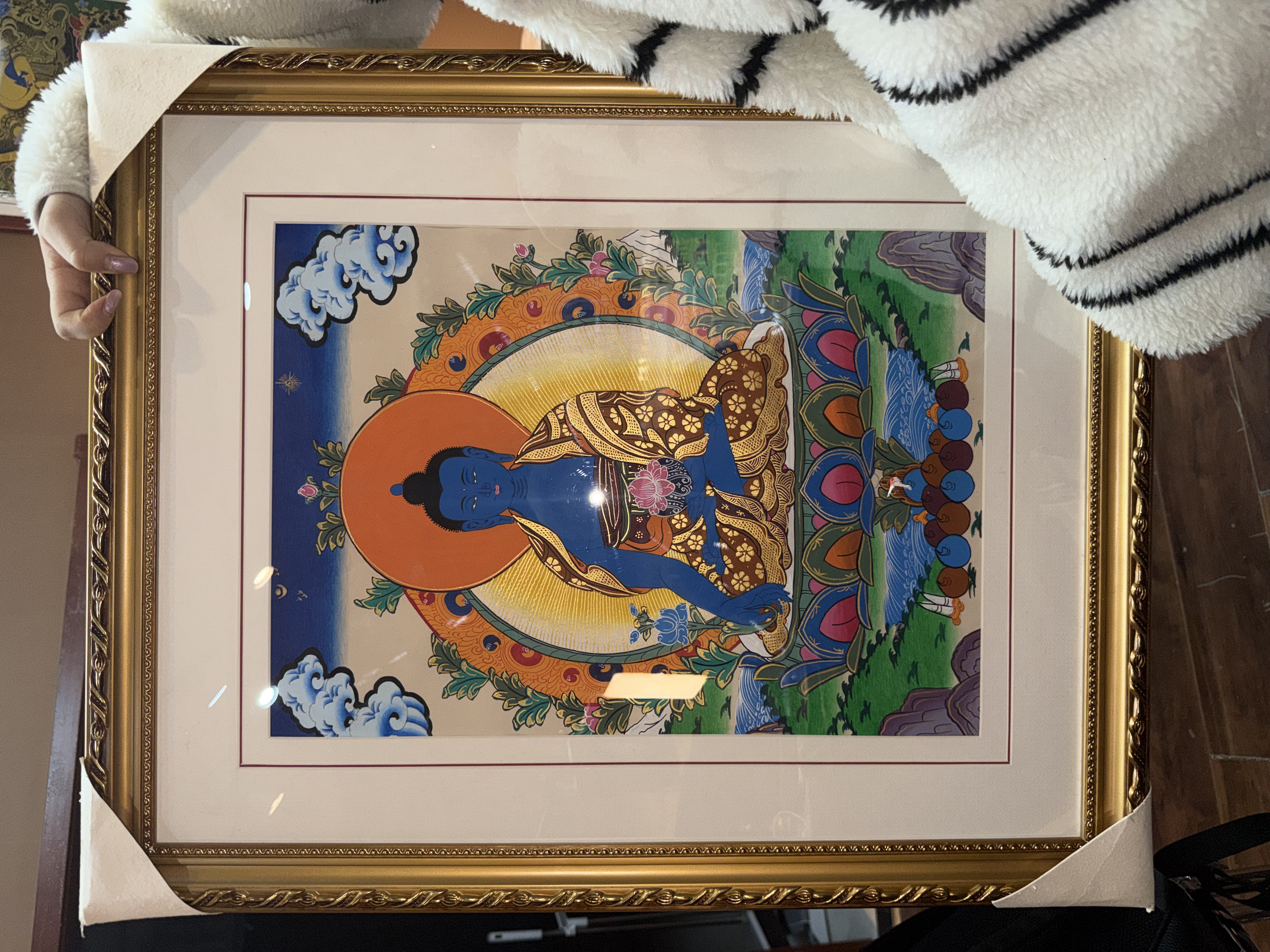 药师-热贡纯手绘唐卡